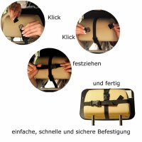 Wumbi Rücksitzspiegel Rückansicht mit Klettverschlüssen