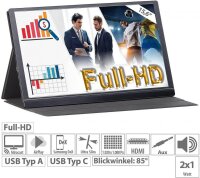 auvisio EZM-210 (ZX-5067-675) Tragbarer Monitor Mobiler...