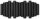 Umbra Picket mit 5 Garderobenhaken schwarz 1011471-040 Garderobenleiste Wandhaken Kleiderhaken
