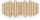 Umbra Picket mit 5 Garderobenhaken natural 1011471-390 Garderobenleiste Wandhaken Kleiderhaken