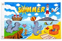 Flagge SOMMER LEUCHTTURM 90 x 150 cm