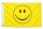 Flagge SMILEY gelb 90 x 150 cm mit 2 Messingösen