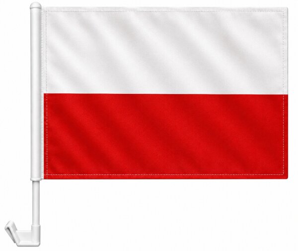 Autoflagge Polen 30 x 40 cm