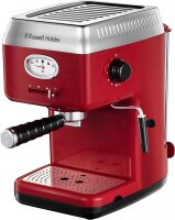 Russell Hobbs Siebträger Retro Espressomaschine Rot...