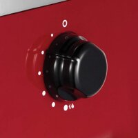 Statusanzeige des Brühvorgangs der Russell Hobbs Siebträger Retro Espressomaschine Rot