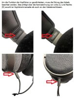 Philips Fidelio X3 Kopfhörer Polung des Kabels