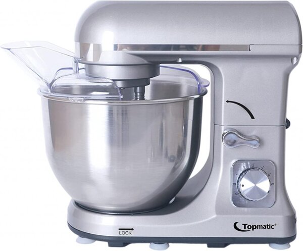 Topmatic Kückenmaschine silberfarben mit 5 Liter Rührtopf
