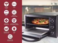 Beper 90.886 Elektrischer Backofen in Benutzung