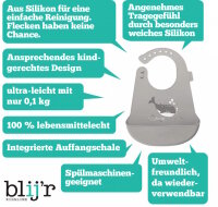 Blijr Bodi Lätzchen aus Silikon mit offenem Verschluss