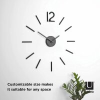 Umbra BLINK DIY Quarz Wanduhr in verschiedenen Größen montierbar