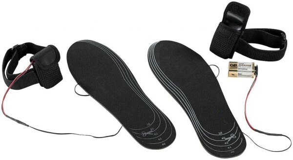 per Batterie beheizte Einlagesohlen für Schuhe