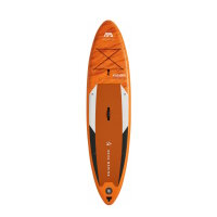 Aqua Marina All-Around SUP Board 330x81cm Reißverschlussrucksack Double Action-Pumpe LIQUID AIR Paddel Einschub-Mittelfinne Sicherheitsleine Orange