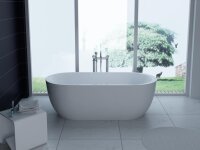 Robustes und modernes Design aus Sanitäracryl und Aluminiumrahmen