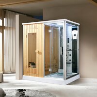 Dampfdusche und Infrarotsauna in einem Gerät