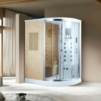 trends4cents Luxus 2in1 Finnische Sauna und Dampfdusche...