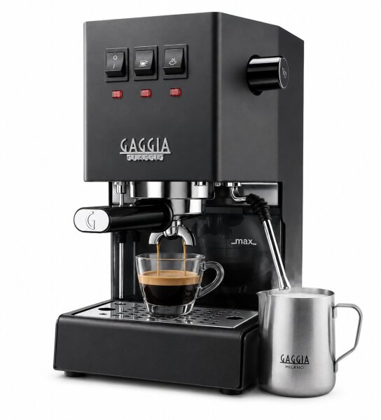 Gaggia Classic Evo RI9481/16 Espressomaschine grau | Siebträgermaschine 15 Bar | Edelstahl-Siebträger | Profi-Dampflanze | 2,1 L
