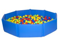 Großes rundes Bällebad mit bunten Bällen...