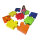 Bunte Puzzle-Matten für Kinder zur Förderung kreativen Spiels und koordinativer Fähigkeiten.
