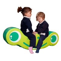 Schaumstoff-Wippe für Kinder in grün mit zwei...