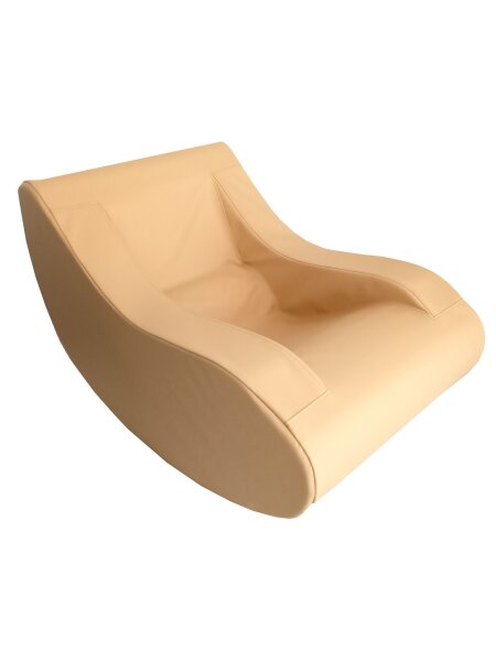 Beiger Liege und Wipp-Sessel