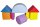Bunte Softbausteine in verschiedenen geometrischen Formen – kindgerechtes Spielset aus weichem Schaumstoff für kreatives Bauen und motorisches Lernen.
