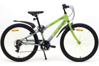 Volare Rocky Kinderfahrrad - 24 Zoll - Grün - 7-Gang...