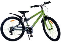 Volare Rocky Kinderfahrrad - 24 Zoll - Grün - 7-Gang für Jungen
