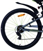Volare Rocky Kinderfahrrad - 24 Zoll - Grün - 7-Gang für Jungen