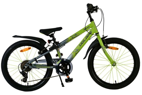 Volare Rocky Kinderfahrrad - 20 Zoll - 7 Gang - Grün/Grau für Kinder von 6 bis 8 Jahren