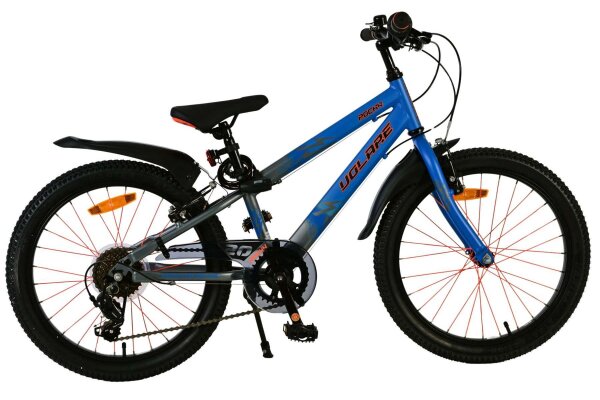 Volare Rocky Kinderfahrrad - 20 Zoll - 7 Gang - Blau für Kinder von 6 bis 8 Jahren