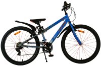 Volare Rocky Kinderfahrrad - 24 Zoll - Blau - 7 Gang...