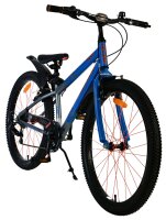 Volare Rocky Kinderfahrrad - 24 Zoll - Blau - 7 Gang für Jungen