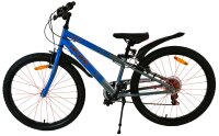 Volare Rocky Kinderfahrrad - 24 Zoll - Blau - 7 Gang für Jungen