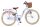 Volare Blossom Kinderfahrrad für Mädchen - 24 Zoll in Weiß mit Handbremsen