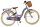 Volare Blossom Kinderfahrrad für Mädchen - 24 Zoll in Lila mit 3 Gängen