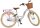 Volare Blossom Kinderfahrrad für Mädchen - 24 Zoll in Weiß mit 3 Gängen