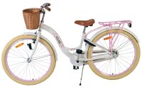 Volare Blossom Kinderfahrrad für Mädchen - 26 Zoll in Weiß mit Sicherheitsmerkmalen