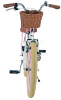 Volare Blossom Kinderfahrrad für Mädchen - 20 Zoll in Weiß mit Blütendesign