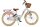 Volare Blossom Kinderfahrrad für Mädchen - 20 Zoll in Weiß mit Blütendesign