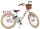Volare Blossom Kinderfahrrad für Mädchen - 20 Zoll in Weiß mit Blütendesign