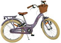 Volare Blossom Kinderfahrrad für Mädchen - 20 Zoll in Lila mit Handbremsen