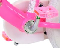 Volare Dolls Kinderfahrrad für Mädchen - 14 Zoll in Rosa mit Sicherheitsmerkmalen