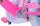 Volare Dolls Kinderfahrrad für Mädchen - 14 Zoll in Rosa mit Handbremsen