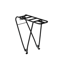 Urtopia Carbon One Gepäckträger freigestellt – aerodynamisches V-Design, Aluminium, ideal für Packtaschen
