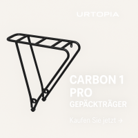 Urtopia Carbon 1 Pro Gepäckträger – ultraleicht & robust, perfekt integriert – für Fahrradtaschen, Körbe & mehr