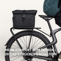 Urtopia Carbon 1 Pro Gepäckträger – ultraleicht & robust, perfekt integriert – für Fahrradtaschen, Körbe & mehr
