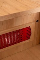 Größe von 125x110x190 cm bietet genügend Platz für zwei Personen