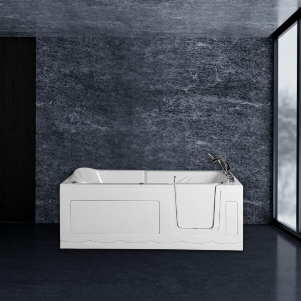 Sitzbadewanne und Whirlpool mit Massagedüsen in einem