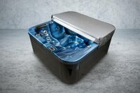 Outdoor-Whirlpool Ocean Blue/Teak - 2 separate Liegeflächen für maximalen Komfort