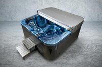 Outdoor-Whirlpool Ocean Blue/Teak - modernste Steuerelektronik von Gecko